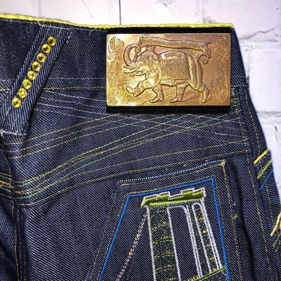 NWT Girls Size 8 Aristabrat Embellished Couture Denim Blue Jeans - Picture 5 of 7